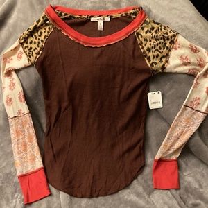 NWT Patchwork Top